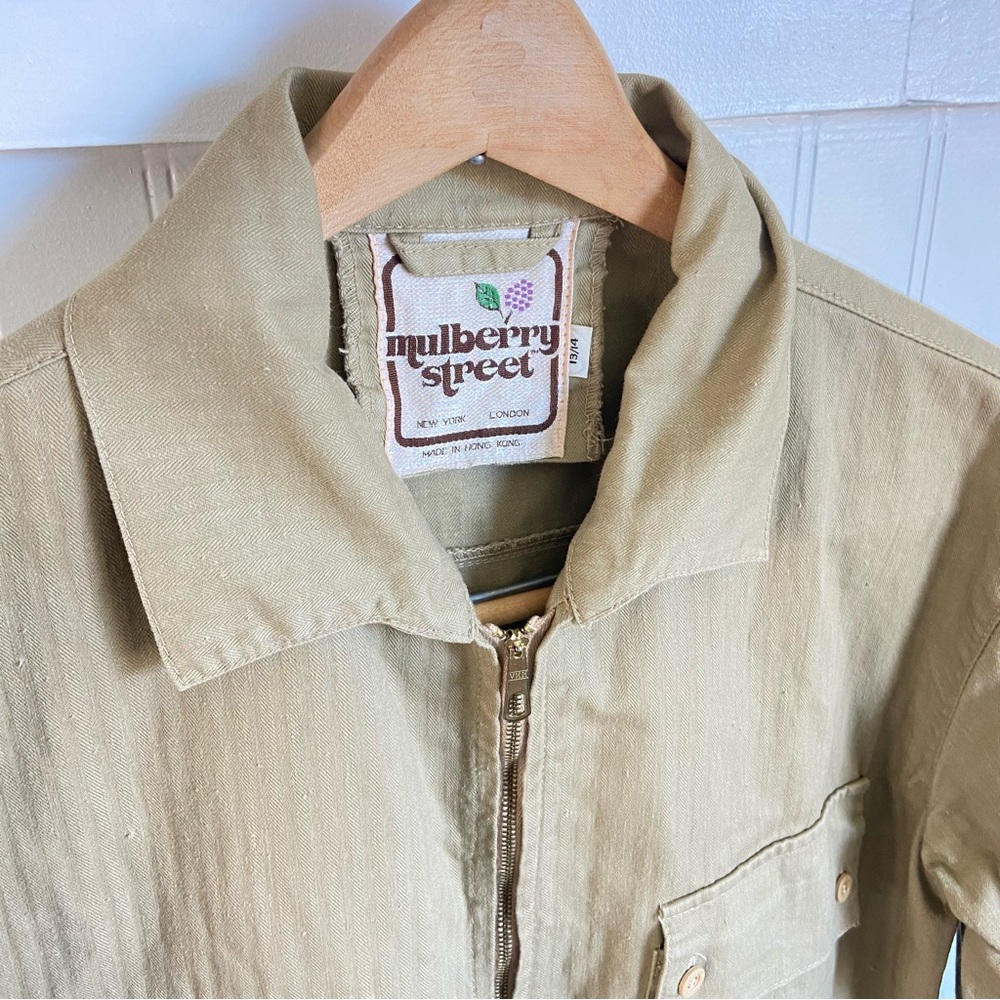 VTG 80s Mulberry Street Women's Barn Jacket Cotton Med LA New York Street Wear